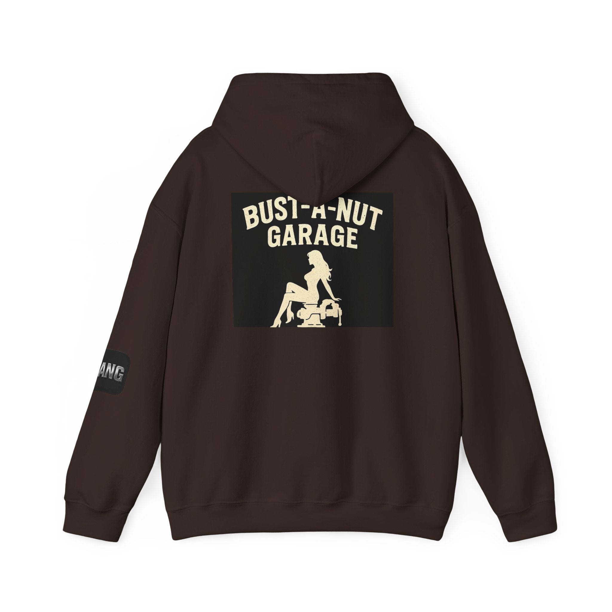 Hoodie — Bang Industries 'Bust-A-Nut Garage' Vintage Mechanic Logo Hoodie