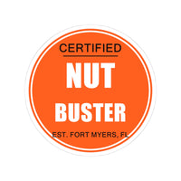 Certified Nut Buster — Sticker