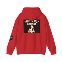 Hoodie — Bang Industries 'Bust-A-Nut Garage' Vintage Mechanic Logo Hoodie