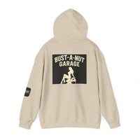 Hoodie — Bang Industries 'Bust-A-Nut Garage' Vintage Mechanic Logo Hoodie