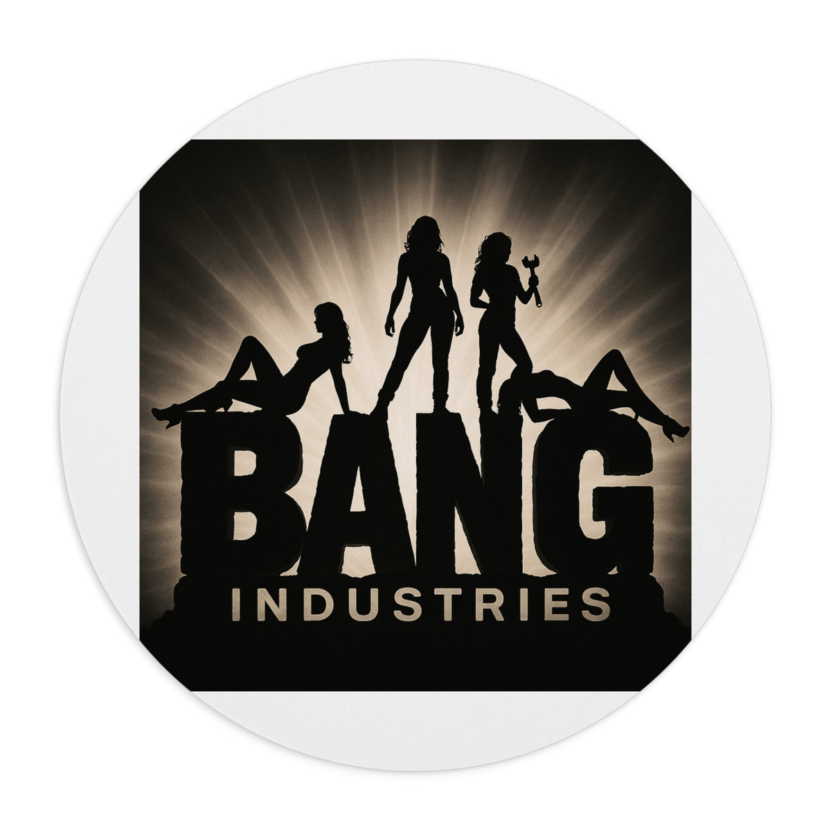 Bang Industries Mouse Pad — Retro Silhouette Gaming/Desk Mat