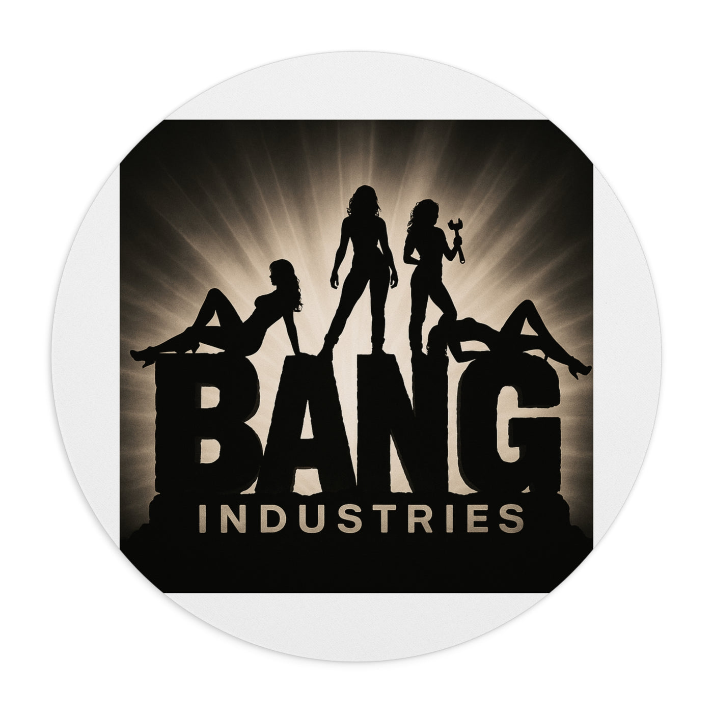 Bang Industries Mouse Pad — Retro Silhouette Gaming/Desk Mat