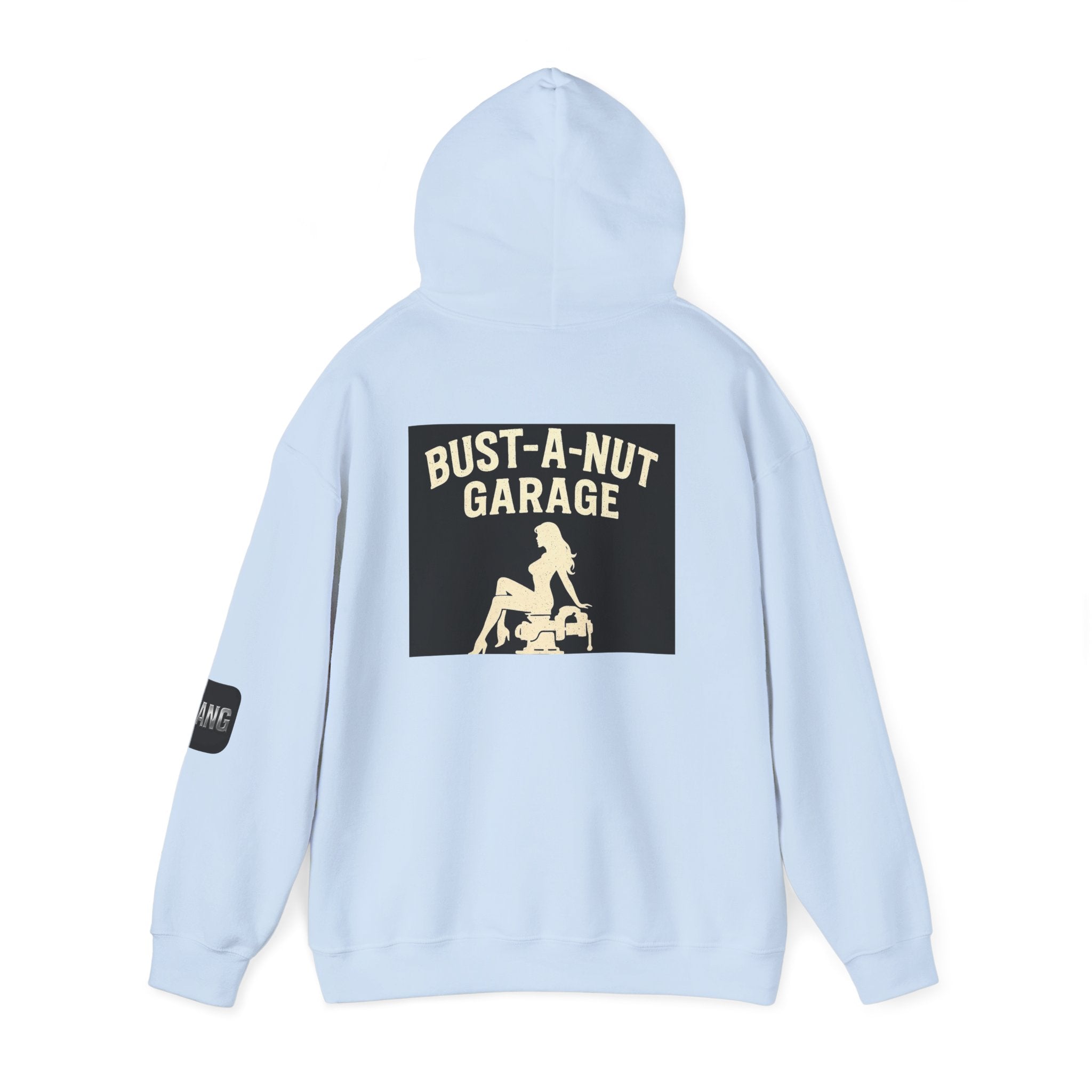 Hoodie — Bang Industries 'Bust-A-Nut Garage' Vintage Mechanic Logo Hoodie