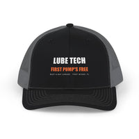 Lube Tech: First Pump's Free — Trucker Hat