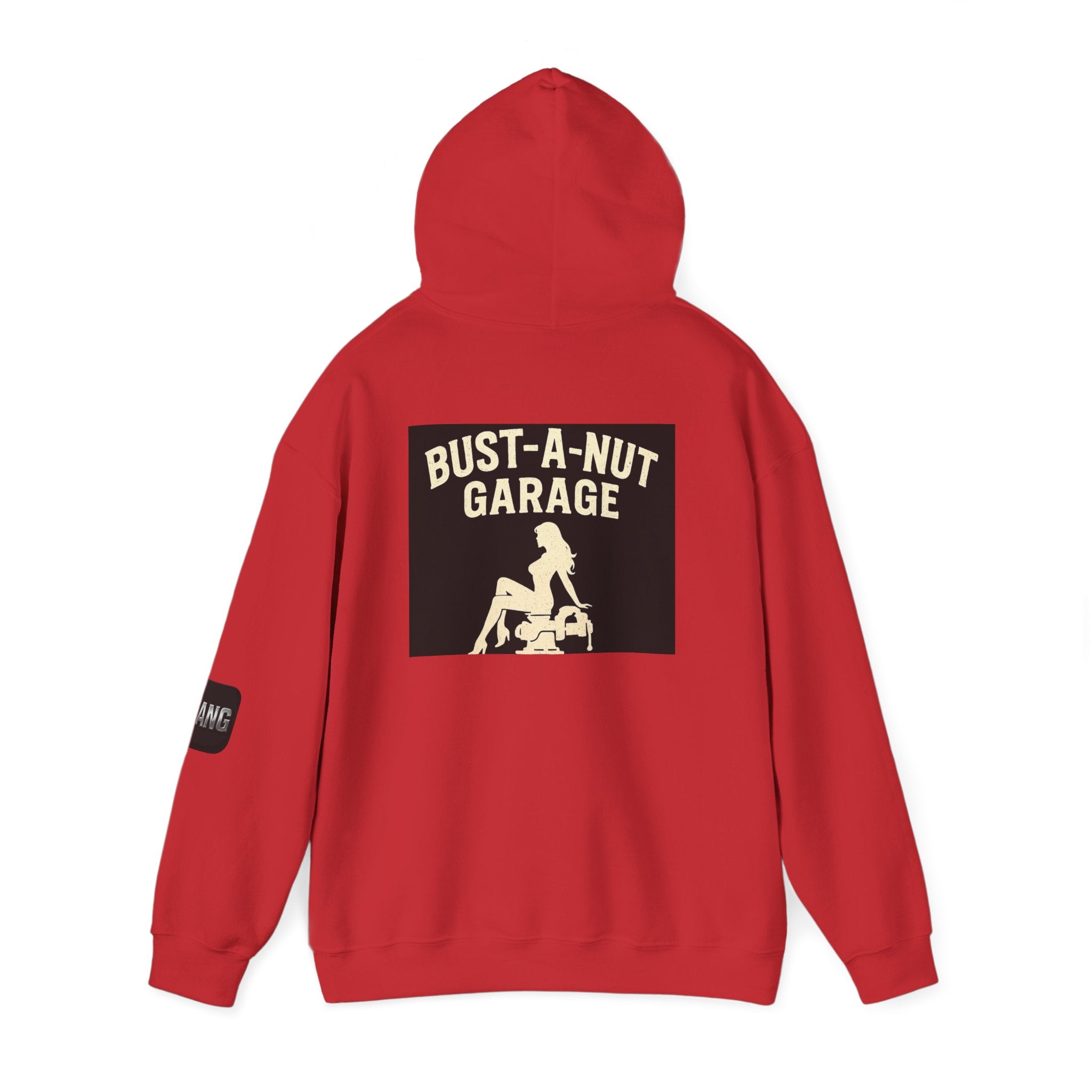 Hoodie — Bang Industries 'Bust-A-Nut Garage' Vintage Mechanic Logo Hoodie