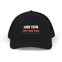 Lube Tech: First Pump's Free — Trucker Hat