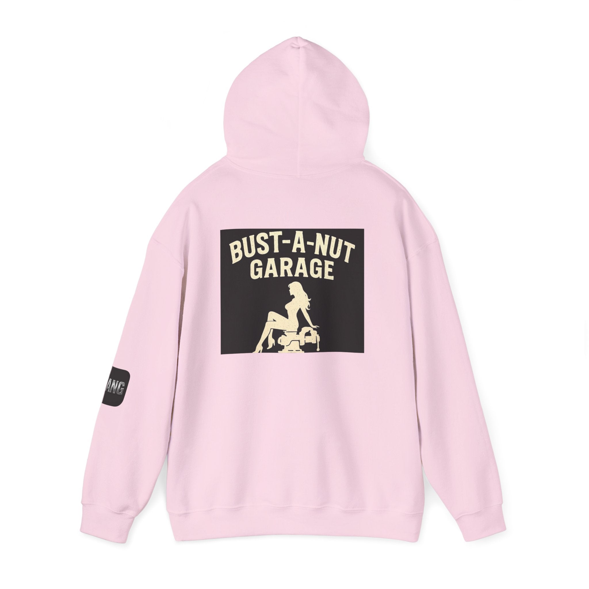 Hoodie — Bang Industries 'Bust-A-Nut Garage' Vintage Mechanic Logo Hoodie