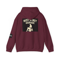 Hoodie — Bang Industries 'Bust-A-Nut Garage' Vintage Mechanic Logo Hoodie