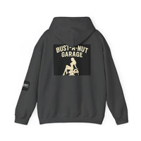 Hoodie — Bang Industries 'Bust-A-Nut Garage' Vintage Mechanic Logo Hoodie