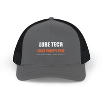 Lube Tech: First Pump's Free — Trucker Hat
