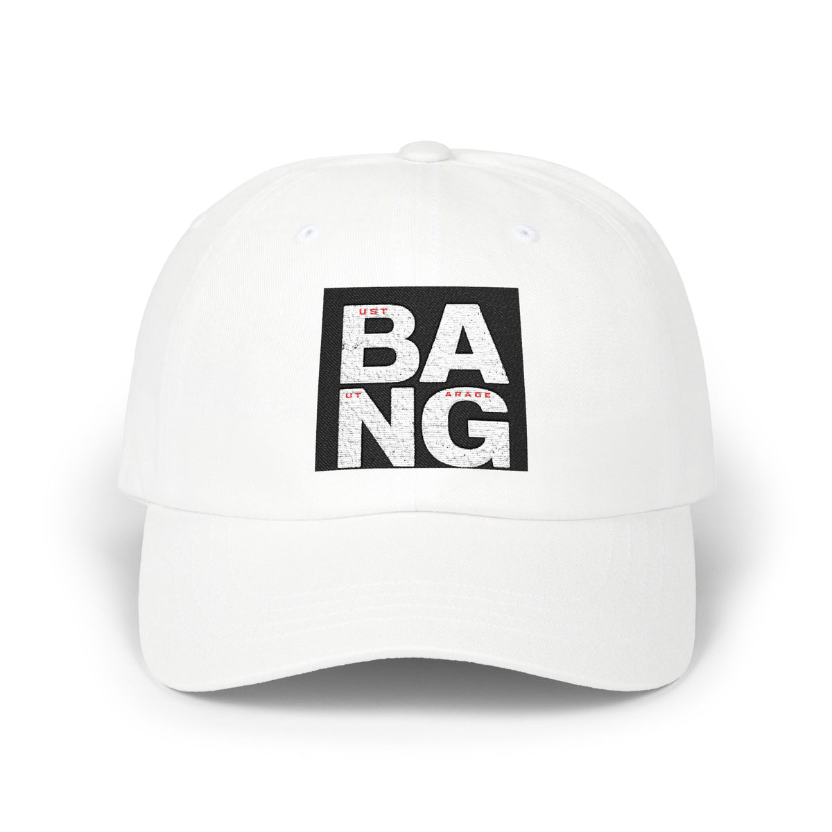 BANG Embroidered Dad Cap – Minimal Block Logo Baseball Hat