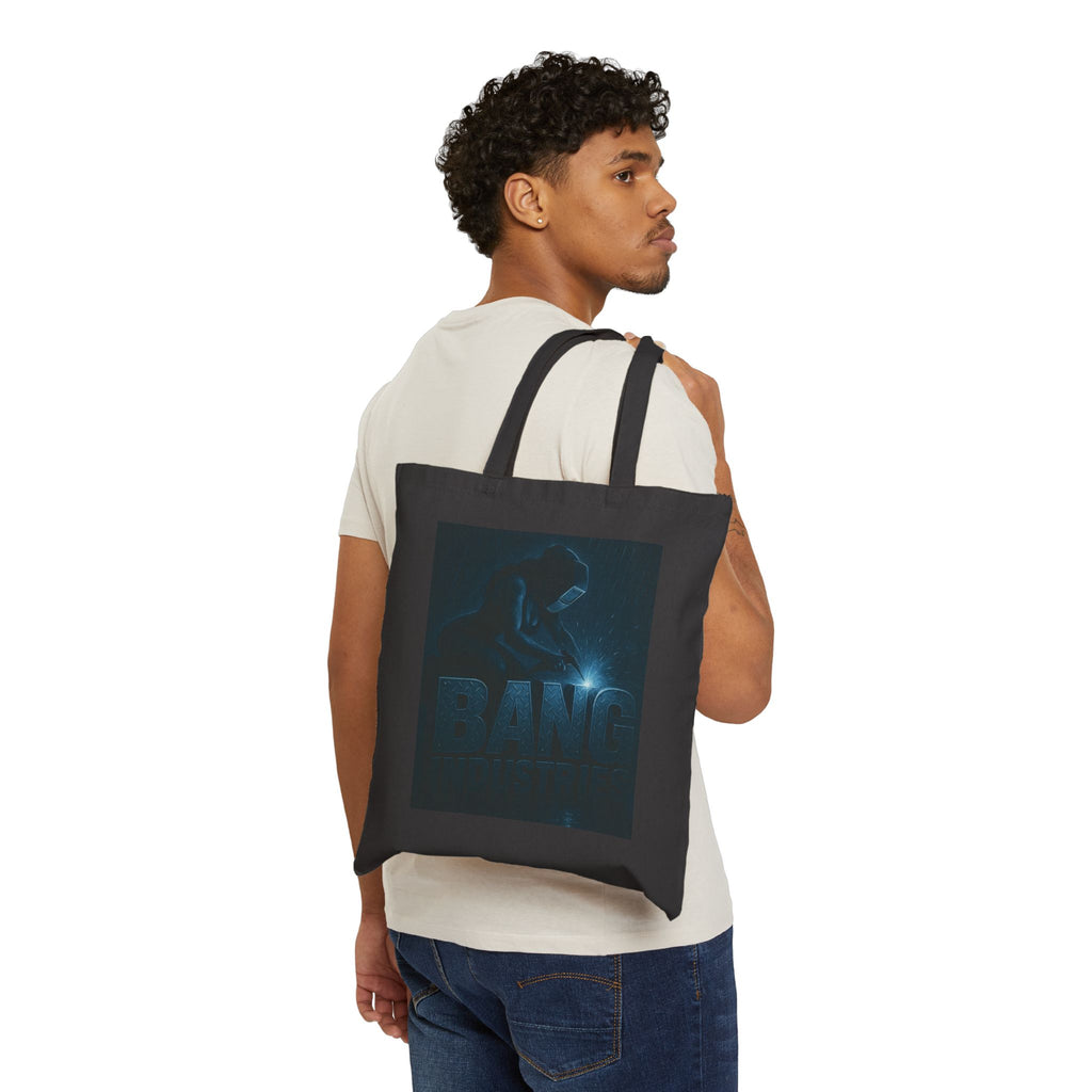 Canvas Tote Bag - 'Bang' Neon Gamer Design